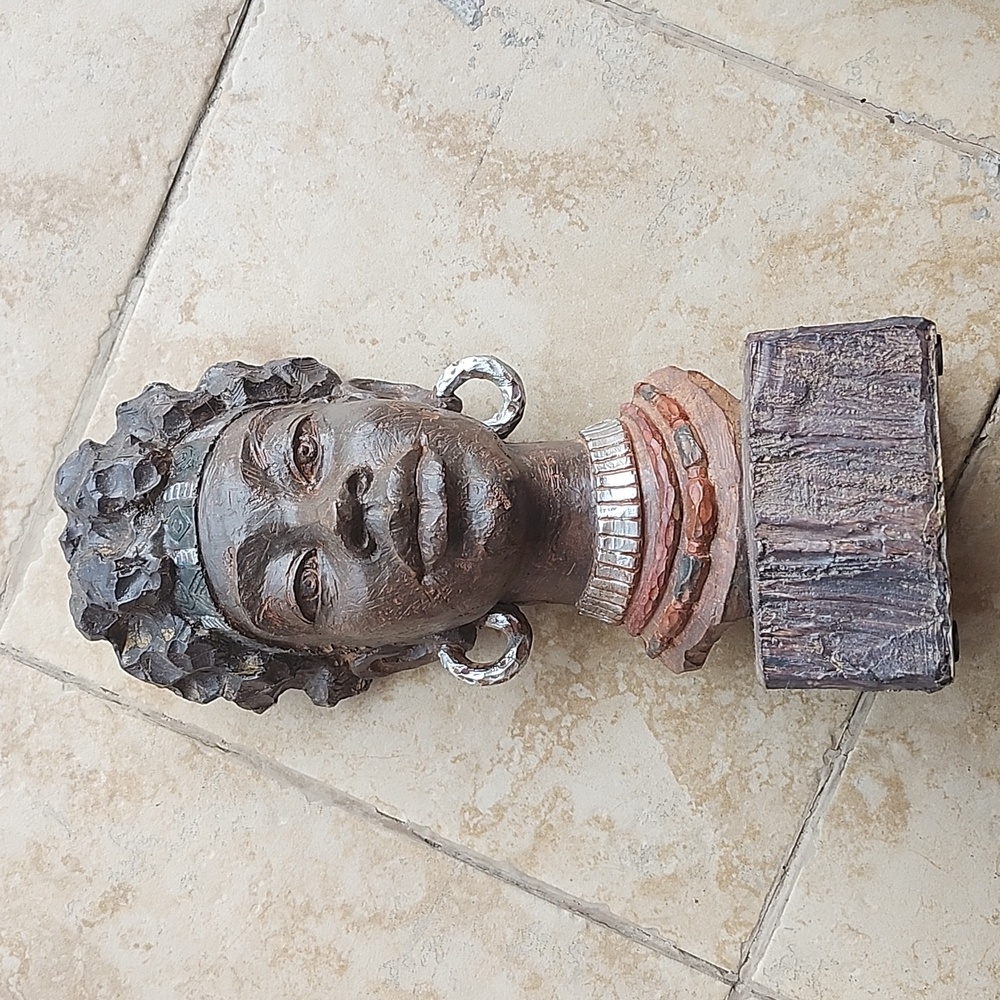 Leekung African Statues and Sculptures for Home Decor,African Figurines Head Sta